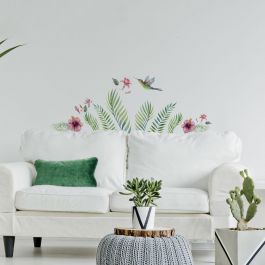 TROPICAL HUMMINGBIRD WALL STICKER L 47.5X67