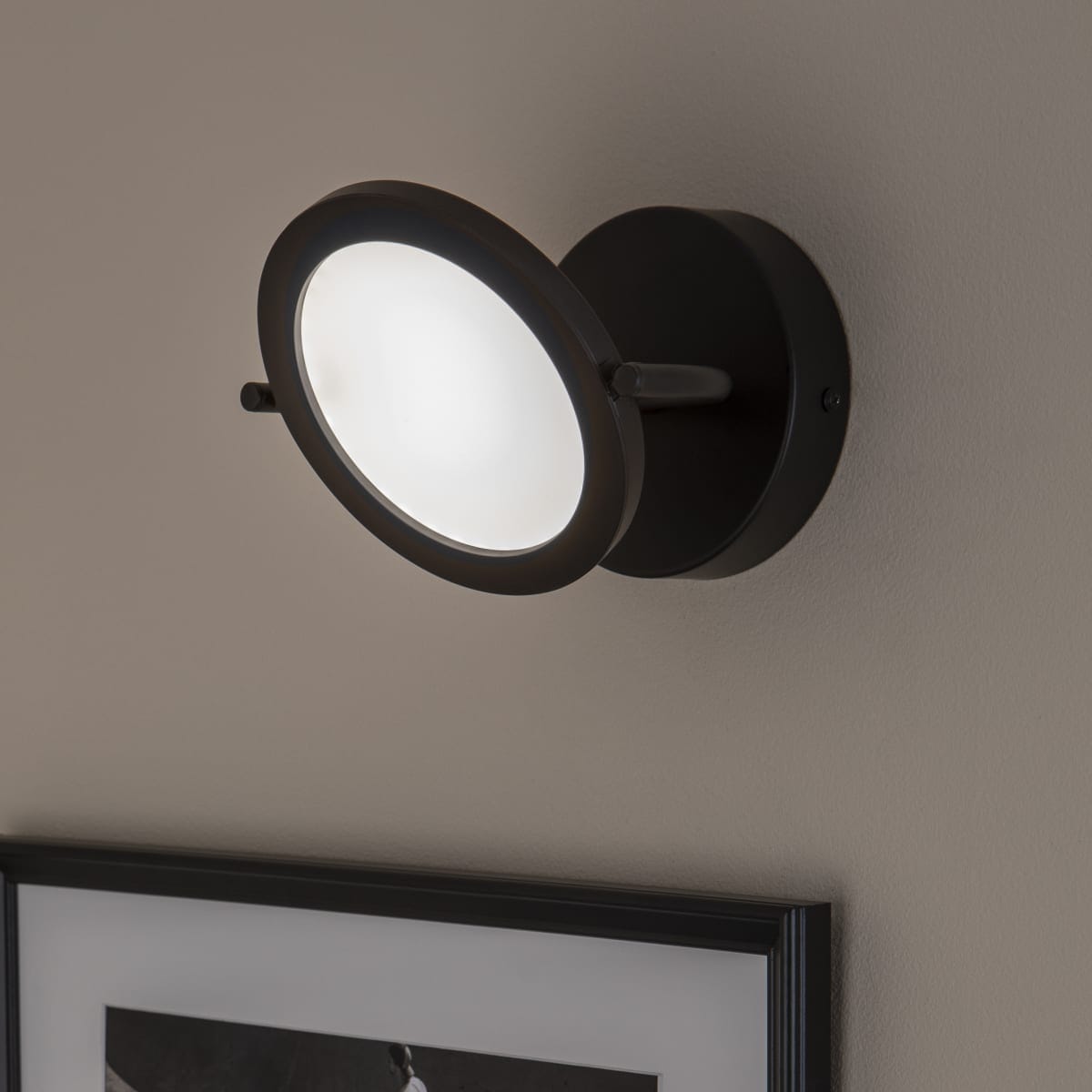 Bricocenter FARETTO DIUNA METALLO NERO 12X11X14CM LED 4.8W CCT DIMMERABILE