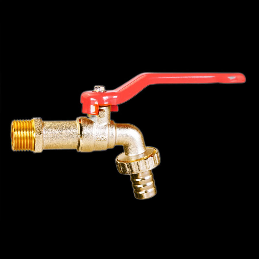 Bricocenter RUBBER WATER TAP W/P.RUBBER CONNECTION IN 1/2 OUT 3/4