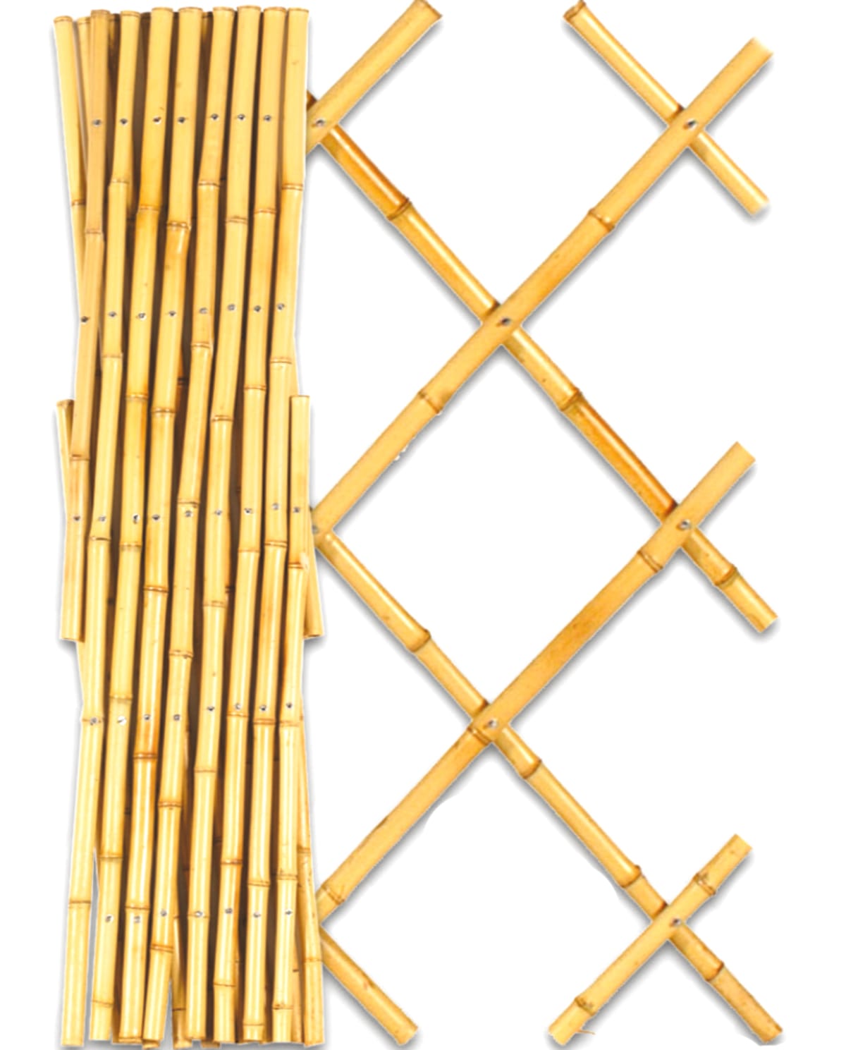 EXTENSIBLE NATURAL BAMBOO TRELLIS 90X180 CM