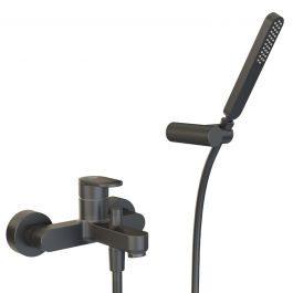 PLANO BATHTUB MIXER WITH MATTE BLACK SHOWER SET