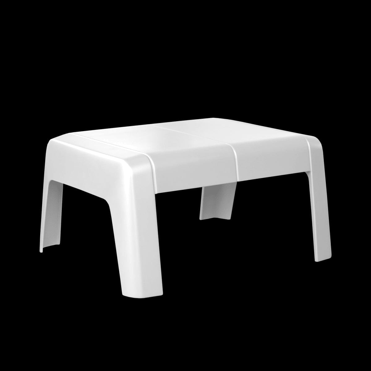 Bricocenter LOW HALIOS NATERIAL WHITE COFFEE TABLE