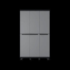 3-DOOR RESIN CUPBOARD 170X102X39CM SPACEO GREY