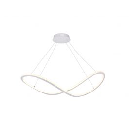 INFINITY DOUBLE ALUMINIUM CHANDELIER WHITE 75X30XH120 CM LED 45W CCT