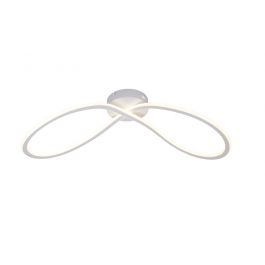 INFINITY DOUBLE ALUMINIUM CEILING LAMP WHITE 75X30CM LED 45W CCT