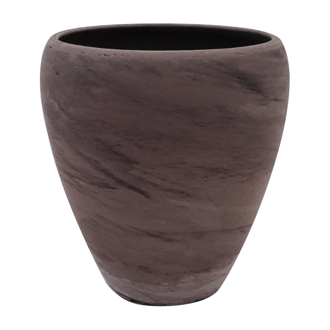 TERRACOTTA ORCHID VASE DIAMETER 13.7XH14.9 CM MOON BASALT