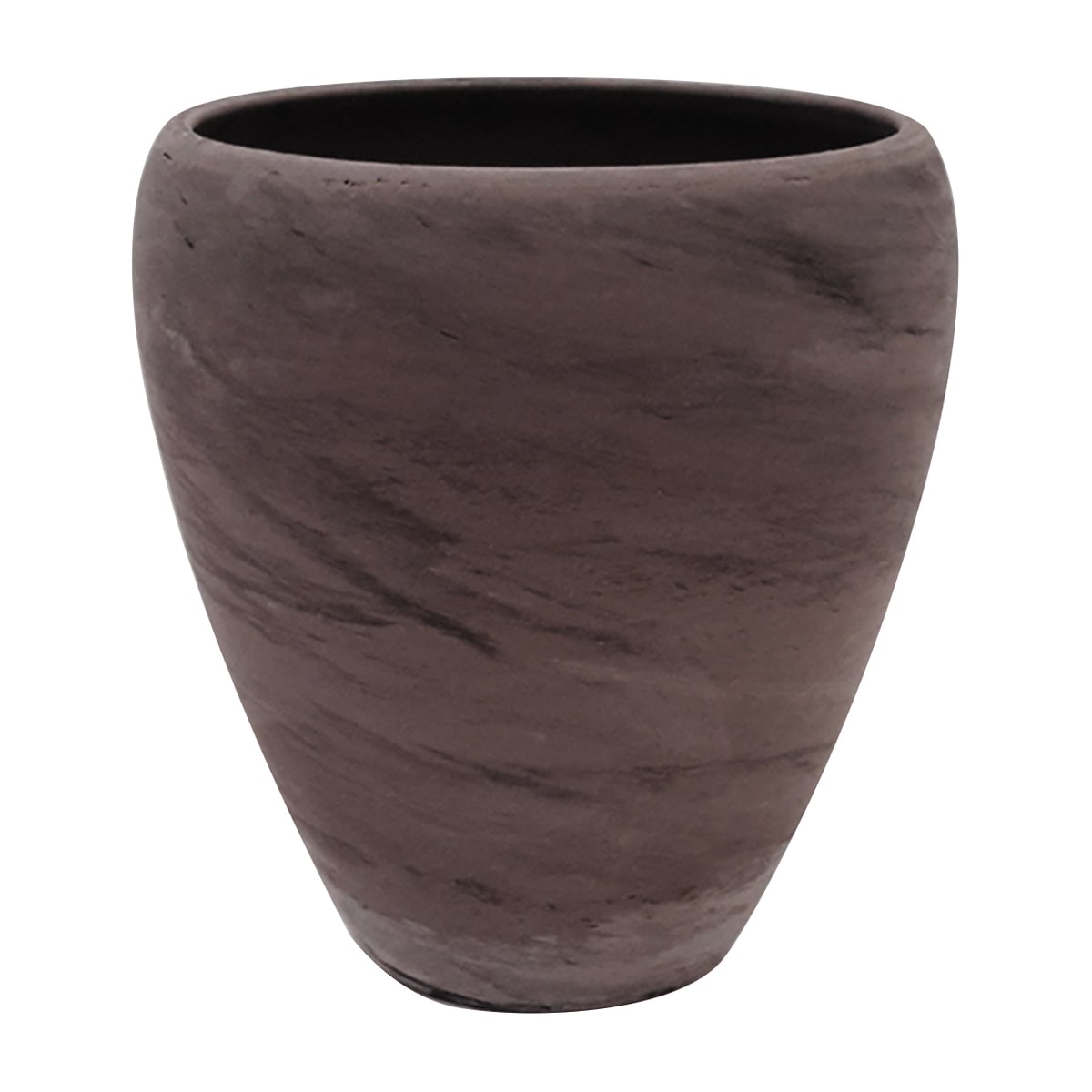 TERRACOTTA ORCHID VASE DIAMETER 13.7XH14.9 CM MOON BASALT