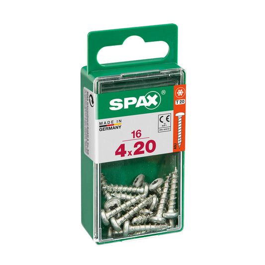 GALVANIZED POZI SCREWS 4X20 S 16 PCS