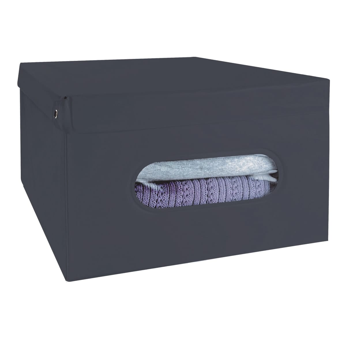 Bricocenter GREY PVC LAUNDRY BOX 40X50X25 CM