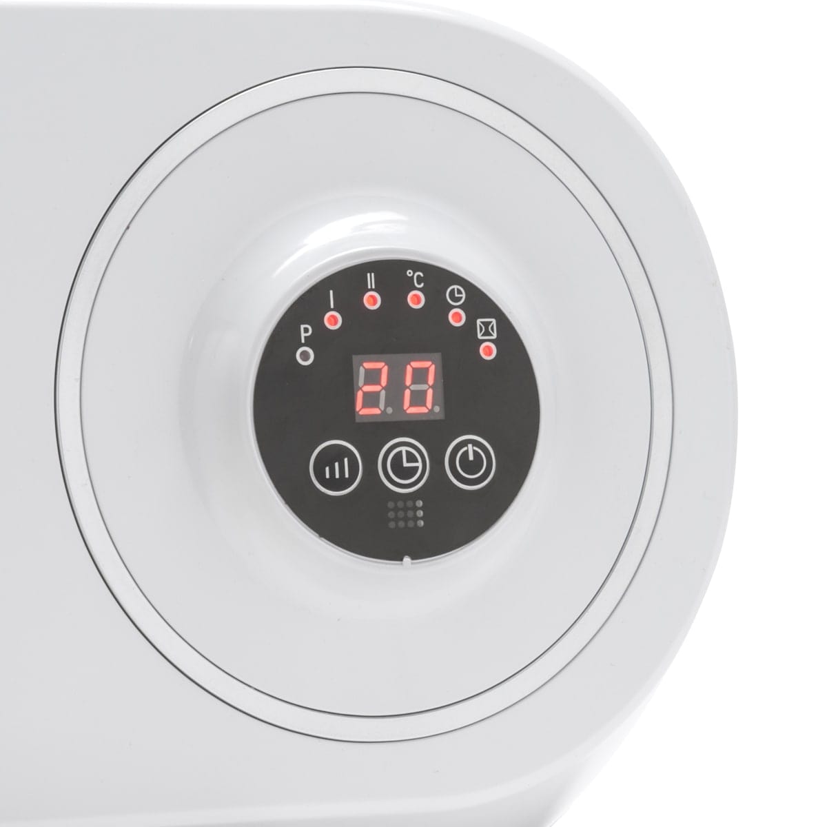 Bricocenter CERAMIC FAN HEATER CLEAR REMOTE CONTROL POWERS VENTILATION / 1 / 2 KW IP21