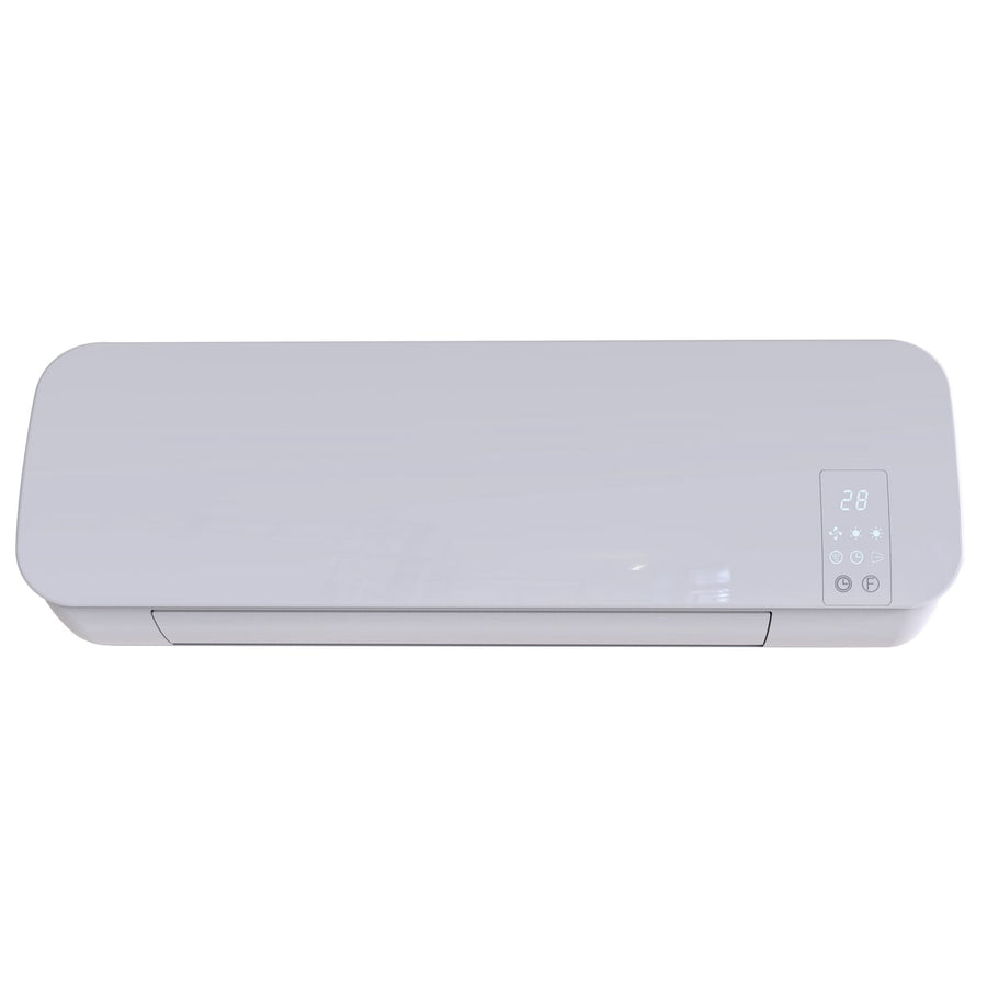 Bricocenter CERAMIC FAN HEATER CLAM 3 POWER 0.75/1.25/2 KW-IPX2 TIMER REMOTE CONTROL