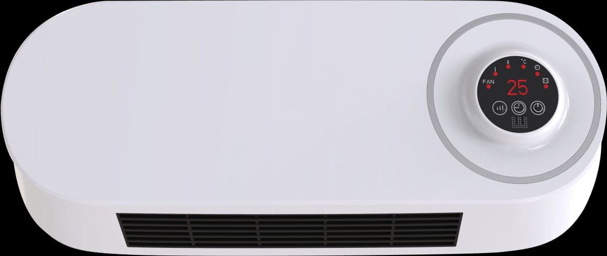Bricocenter CERAMIC FAN HEATER CLEAR REMOTE CONTROL POWERS VENTILATION / 1 / 2 KW IP21
