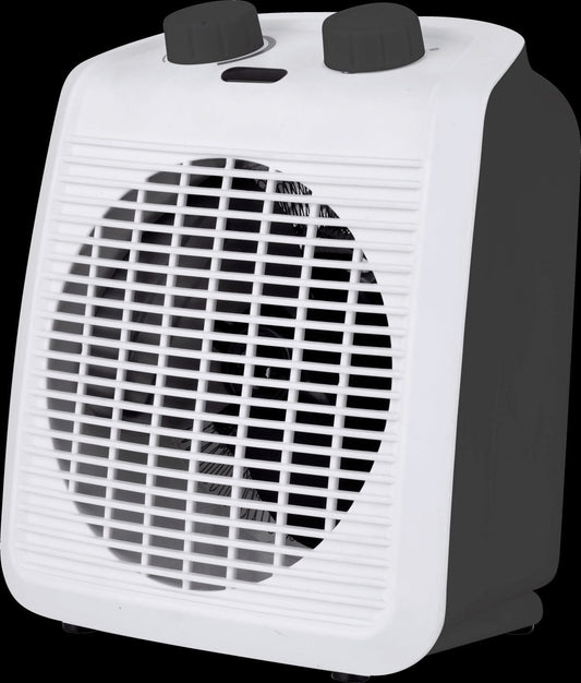 Bricocenter FAN HEATER 2KW 1000/2000 W COLOR WHITE/ANTHRACITE THERMOSTAT