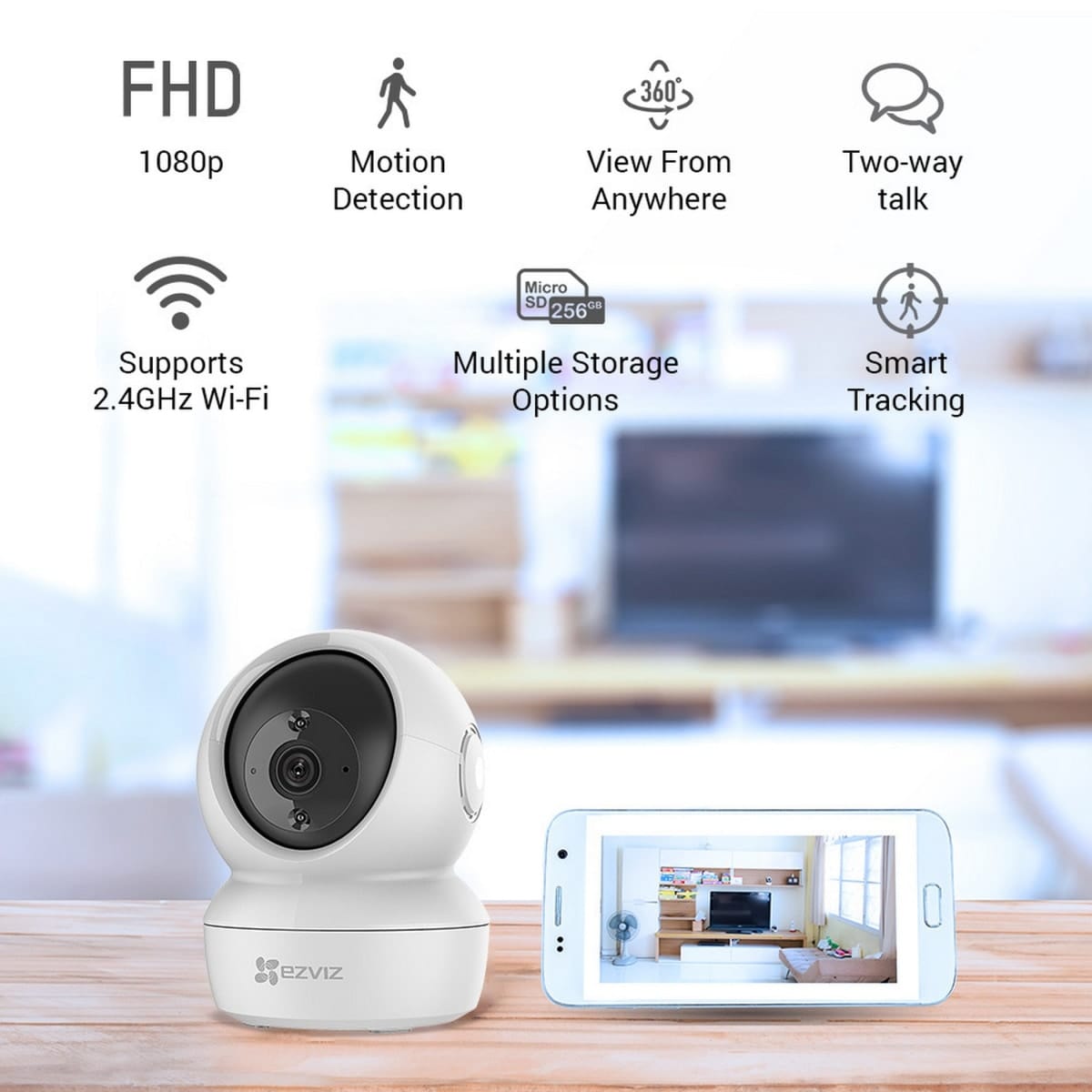 Bricocenter EZVIZ C6N VIDEO CAMERA - MOTORISED