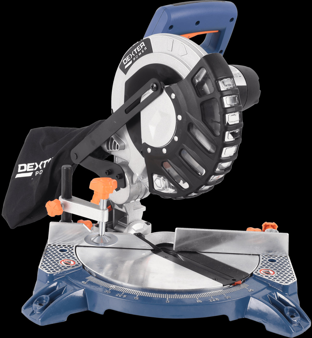 DEXTER 1700W 210MM MITRE SAW, ALUMINIUM BASE, WITHOUT LASER