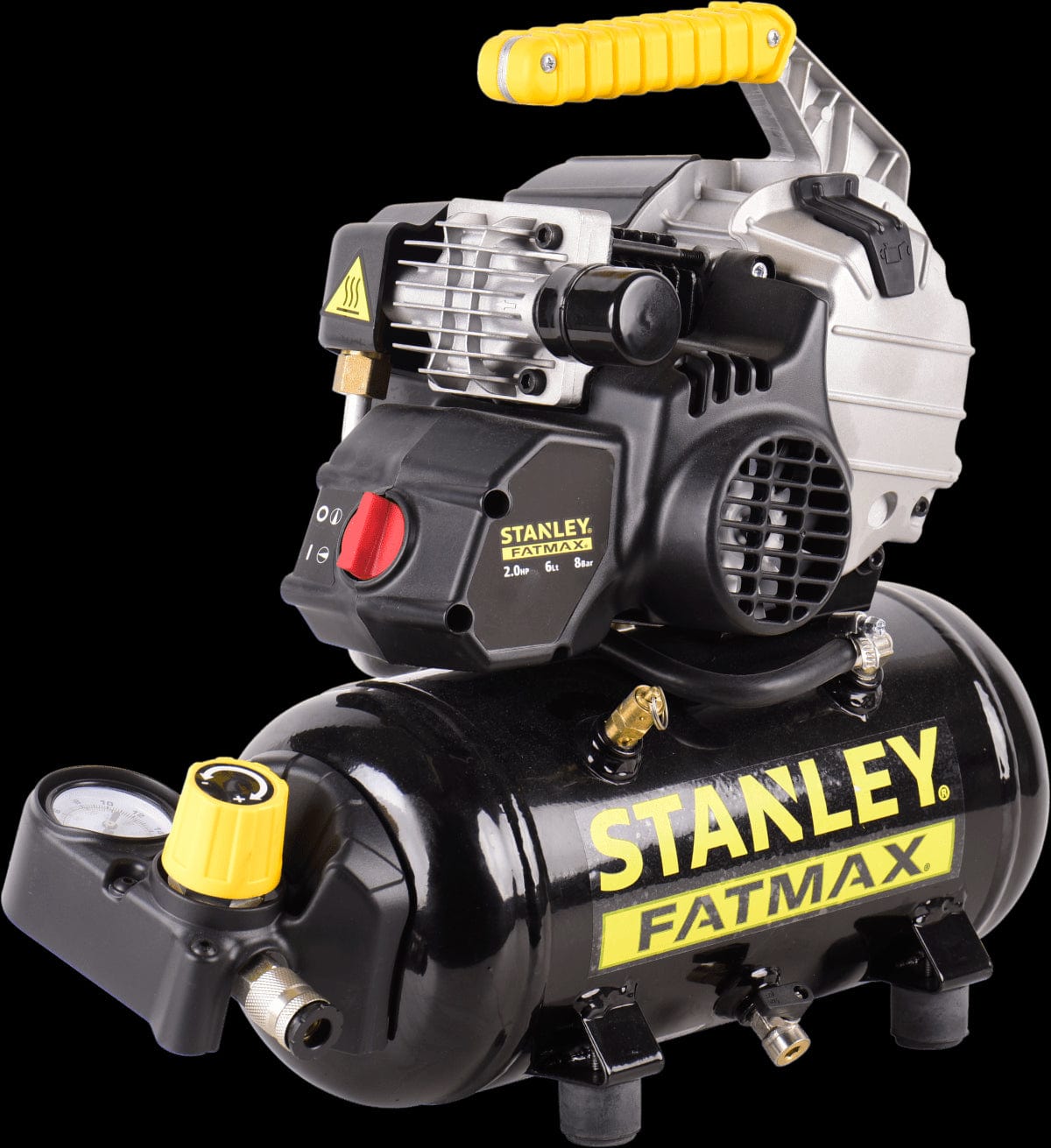 Bricocenter STANLEY FAT MAX PORTABLE COMPRESSOR 2HP OIL LUBRICATED 8BAR, 222 L/MIN