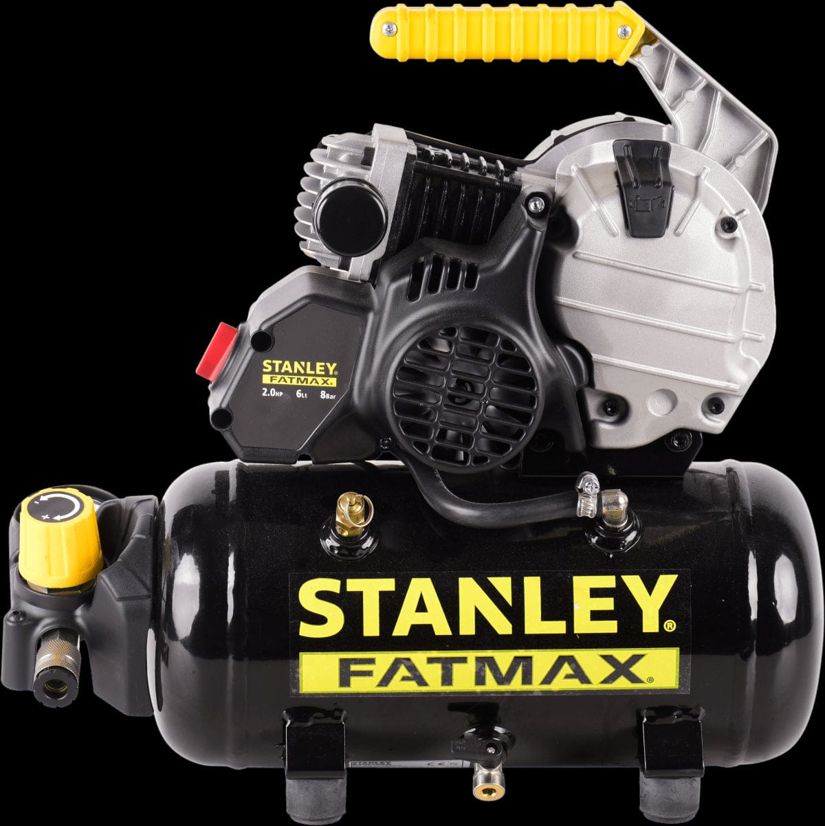 Bricocenter STANLEY FAT MAX PORTABLE COMPRESSOR 2HP OIL LUBRICATED 8BAR, 222 L/MIN