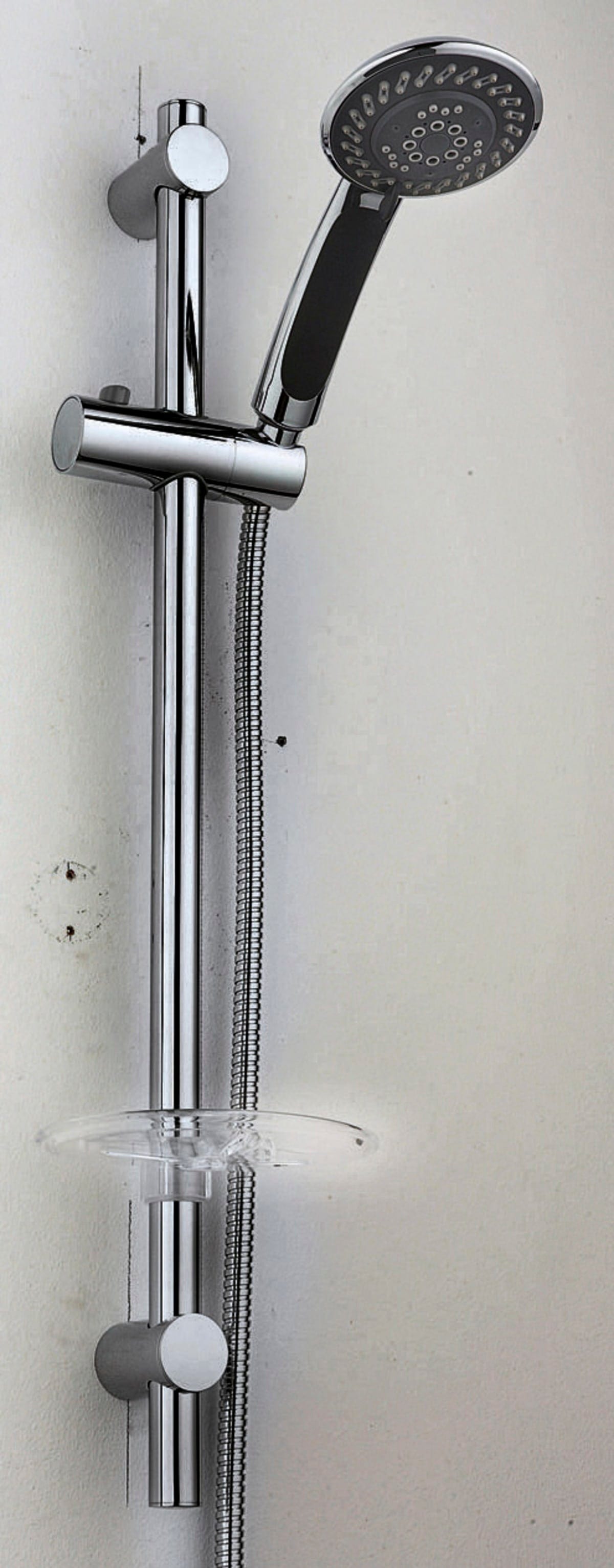 Bricocenter SHOWER WALLBAR WITH 5-JET HAND SHOWER CHROME