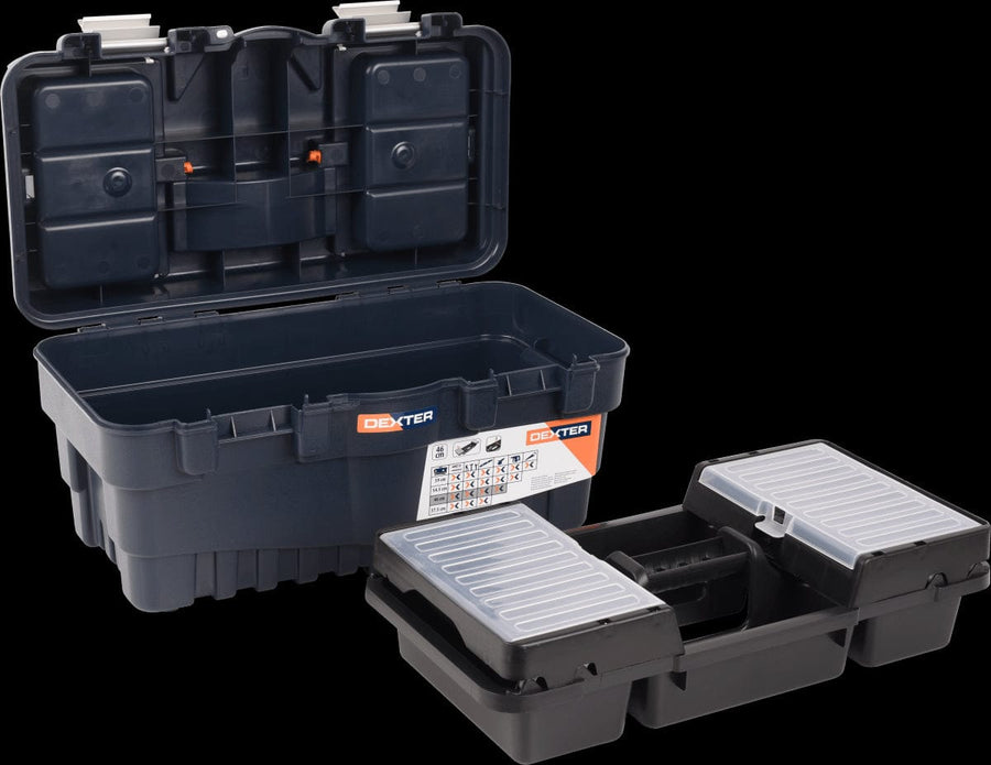 Bricocenter DEXTER TOOL CASE 26X24X46CM 19 INCH PLASTIC