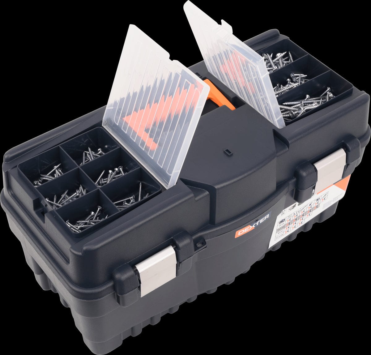 Bricocenter DEXTER TOOL CASE 27X28X55CM 22 INCHES PLASTIC