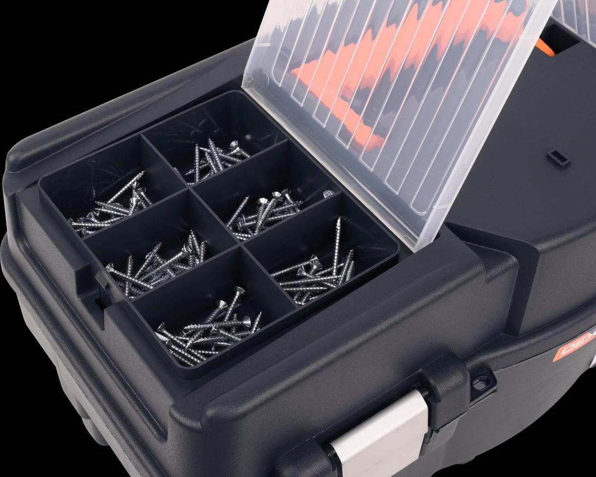 Bricocenter DEXTER TOOL CASE 27X28X55CM 22 INCHES PLASTIC