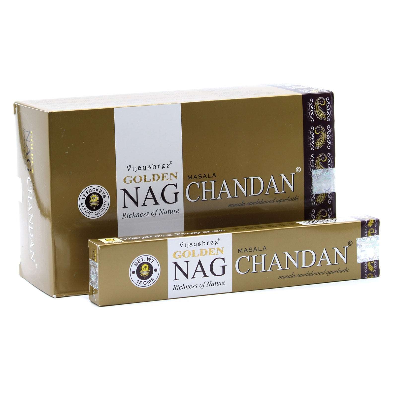15g Golden Nag - Chandan Incense - best price from Maltashopper.com GOLDNCI-02