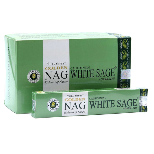 15g Golden Nag - White Sage Incense - best price from Maltashopper.com GOLDNCI-03