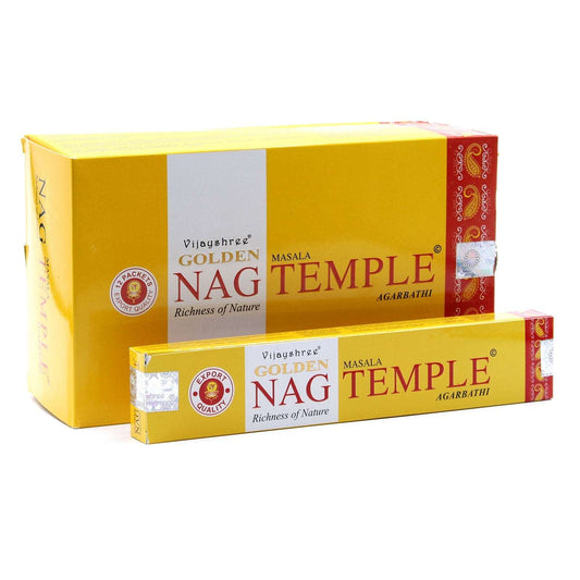 15g Golden Nag - Temple Incense - best price from Maltashopper.com GOLDNCI-04