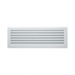 RECTANGULAR RECESSED VENTILATION GRILLE FOR DOORS HOLE MM 336X96 WHITE PLASTIC