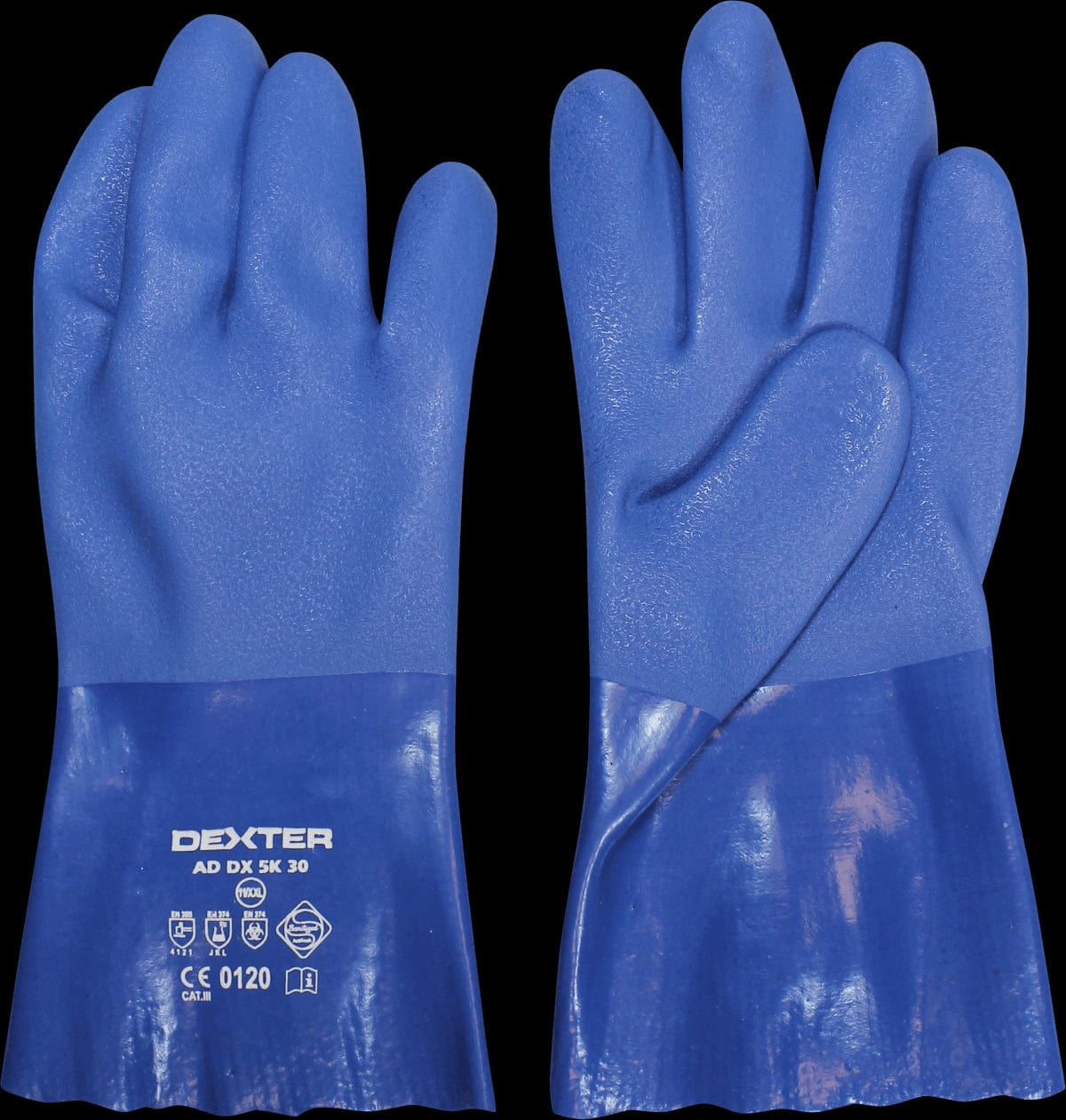 Bricocenter DEXTER LATEX GLOVES WITH PVC COATING, SIZE 9, L