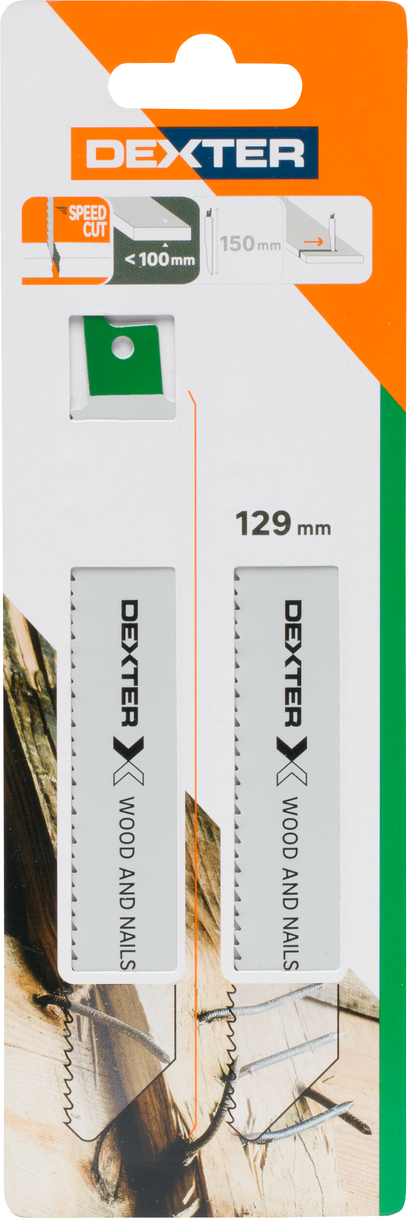 JIGSAW BLADE FOR SOFT WOOD CUT UP TO 100MM, 2 PIECES