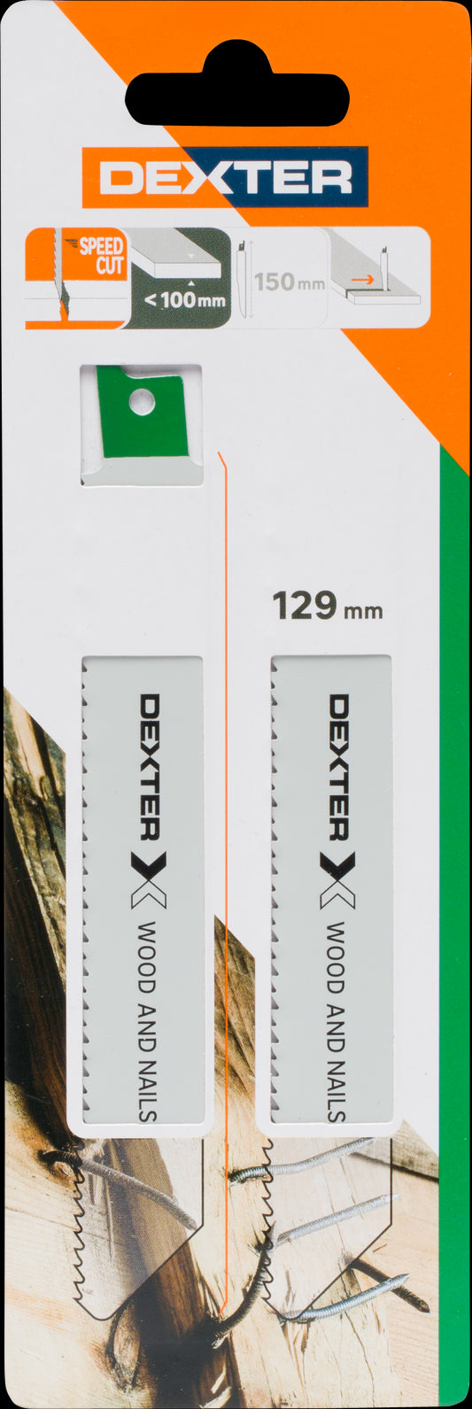 JIGSAW BLADE FOR SOFT WOOD CUT UP TO 100MM, 2 PIECES