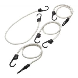 ELASTIC CORDS W/HOOK 9MMX80CM GRAY