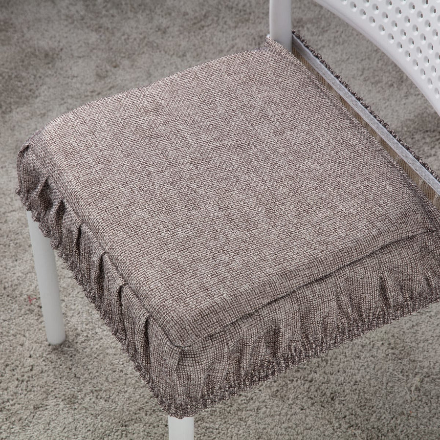Bricocenter ANTONELLA 42X42 CM CHAIR COVER WITH ELASTIC BAND GREY