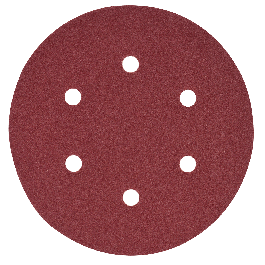 DEXTER RANDOM ORBITAL SANDER ABRASIVE, FOR WOOD 150 MM, DRILLED, GRIT 180, 5 PIECES