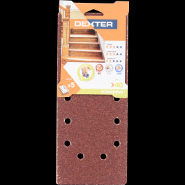 ABRASIVE FOR DEXTER ORBITAL WOOD SANDER115X280 MM PERFORATED, GRIT 40,5PIECES