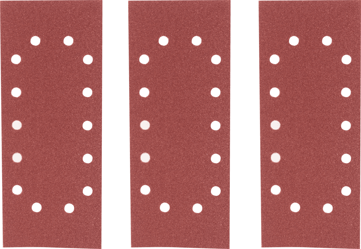ABRASIVE FOR DEXTER ORBITAL WOOD SANDER 115X280 MM PERFORATED, GRIT 40,80,120,5 PE