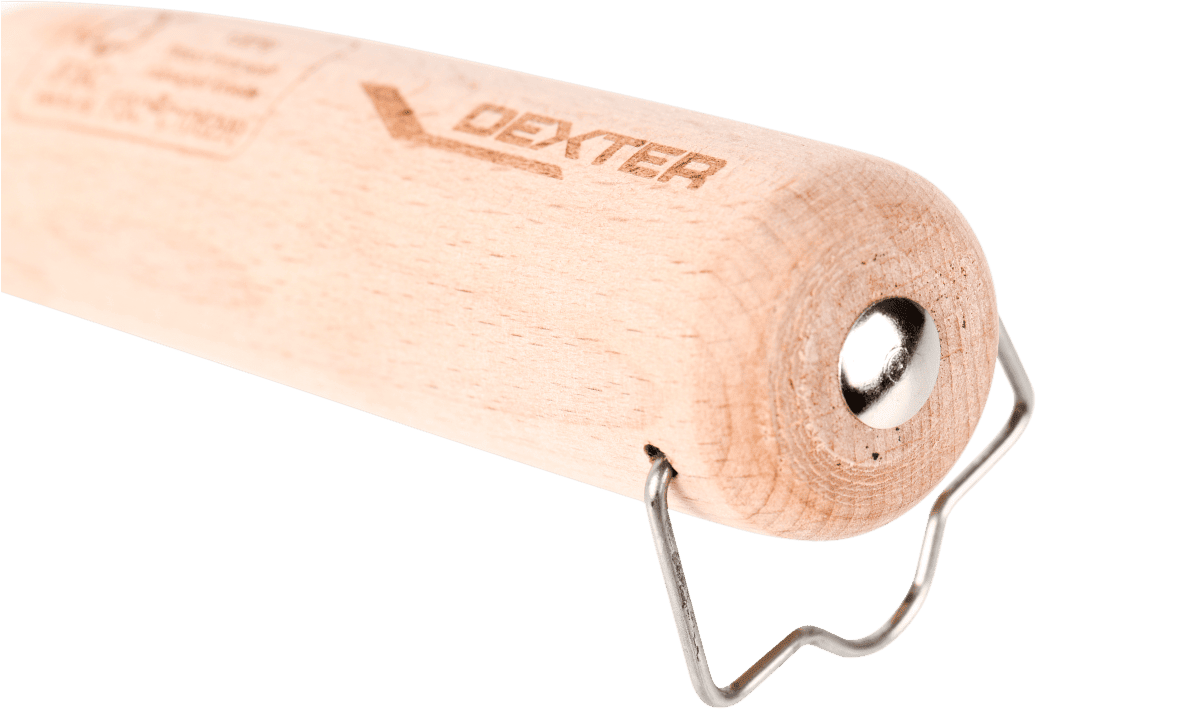 TROWEL 20 CM DEXTER STEEL SQUARE TIP WOODEN HANDLE