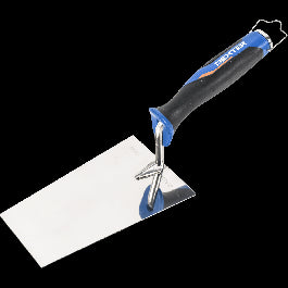 DEXTER STAINLESS STEEL TROWEL SQUARE TIP 180 MM BIMATERIAL