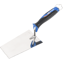 DEXTER STAINLESS STEEL TROWEL SQUARE TIP 180 MM BIMATERIAL