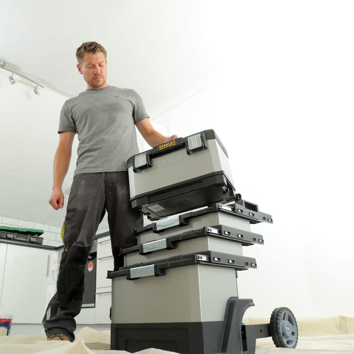 Bricocenter CARRELLO 3IN1 IN METALLO GRIGIO