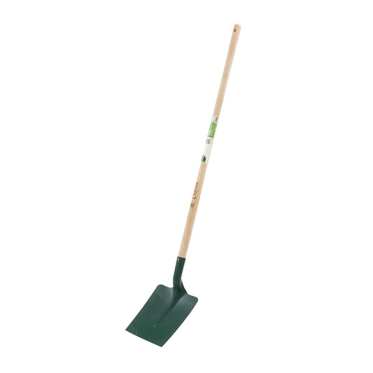 GEOLIA SQUARE SHOVEL WITH BEECH WOOD HANDLE PEFC 120CM