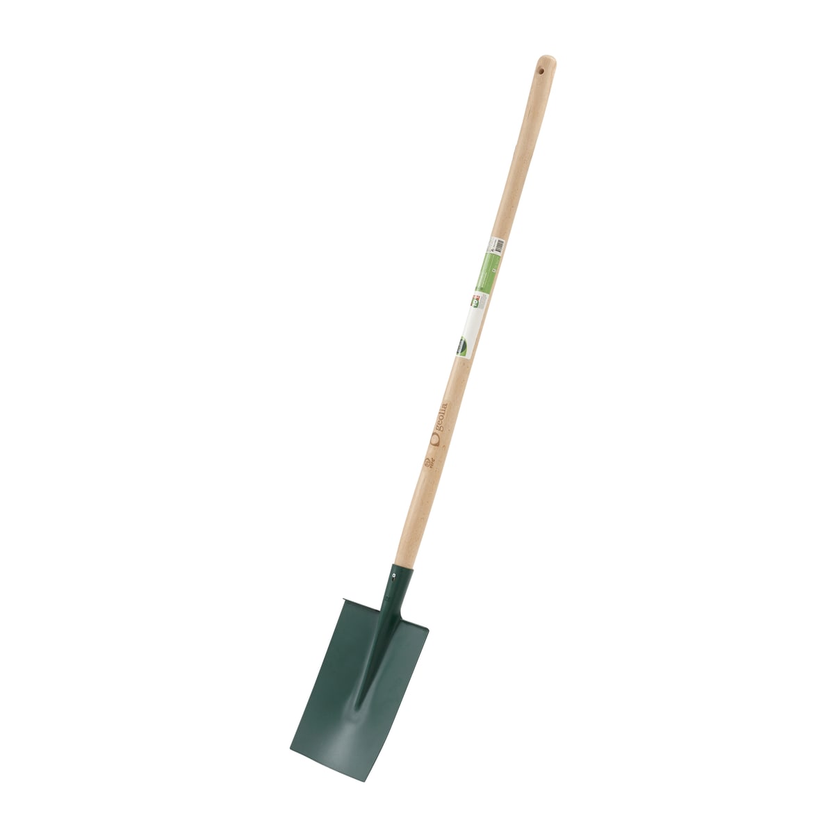 GEOLIA SQUARE SPADE WITH BEECH WOOD HANDLE PEFC 110CM