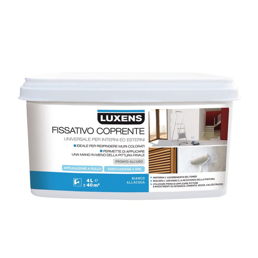 Bricocenter LUXENS 4LT INTERIOR/EXTERIOR WHITE PIGMENTED OPAQUE FIXATIVE