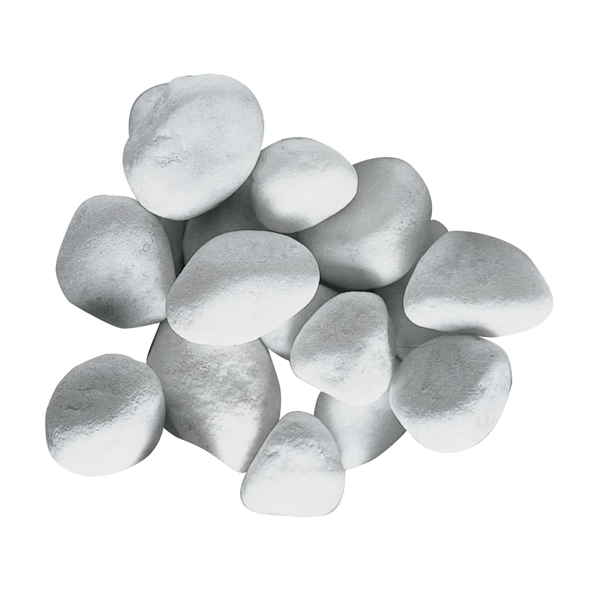 CARRARA WHITE PEBBLE 25/40 MM BAG OF 20 KG