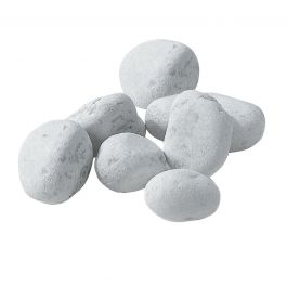 CARRARA WHITE PEBBLE 40/60 MM BAG OF 20 KG