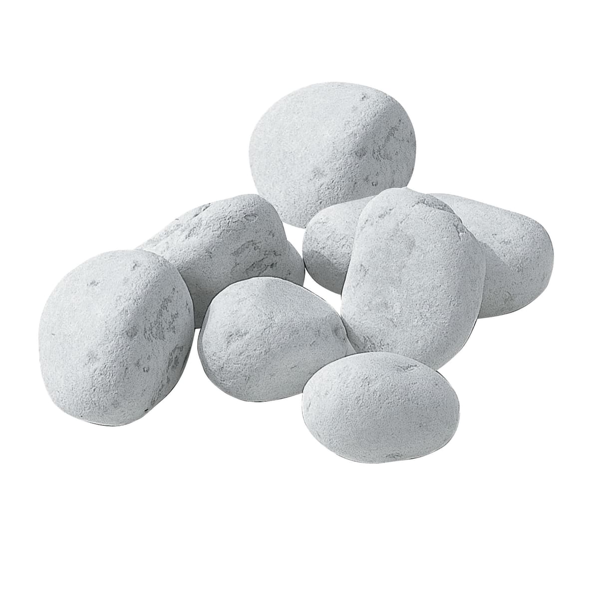 CARRARA WHITE PEBBLE 40/60 MM BAG OF 20 KG