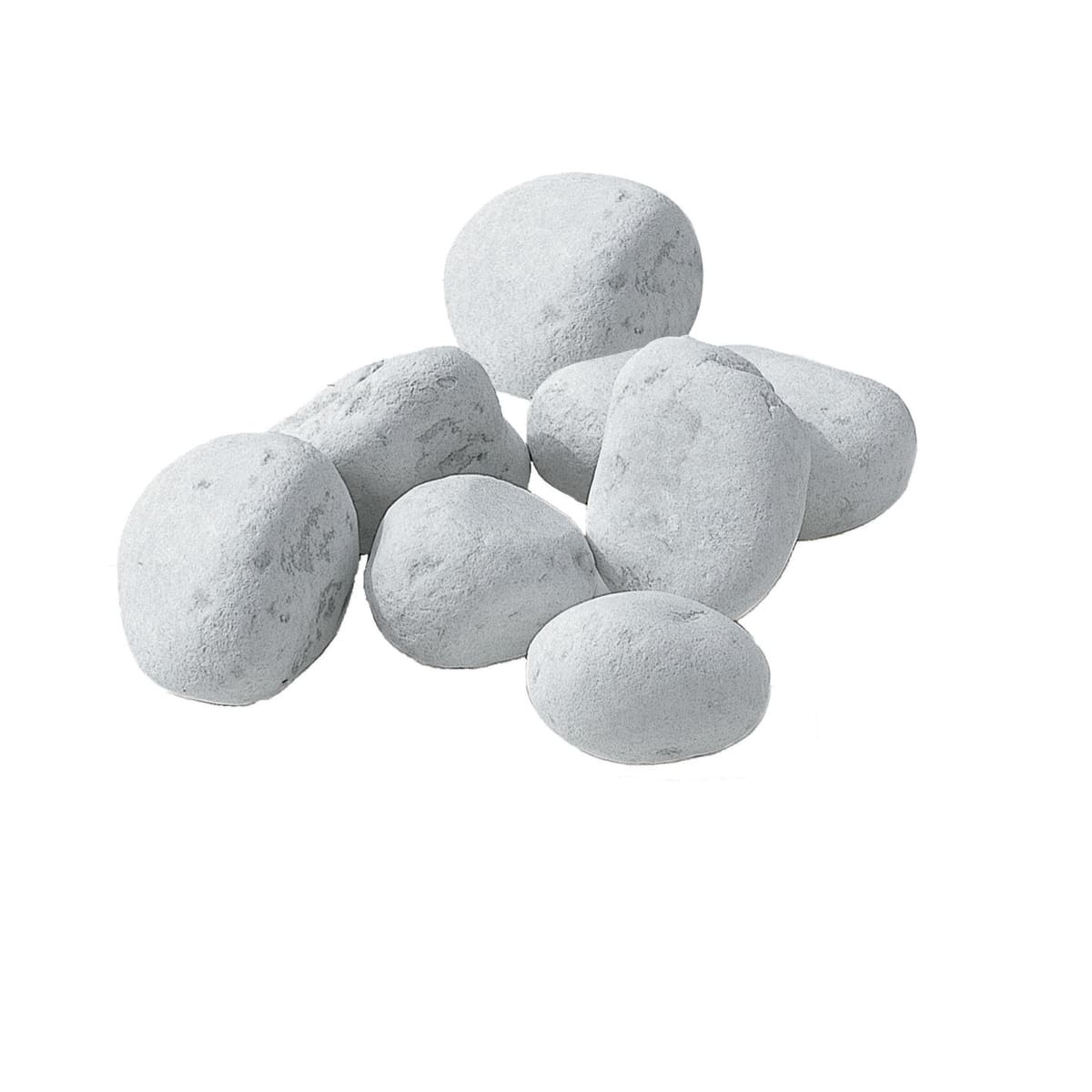 CARRARA WHITE PEBBLE 60/100 MM BAG OF 20 KG