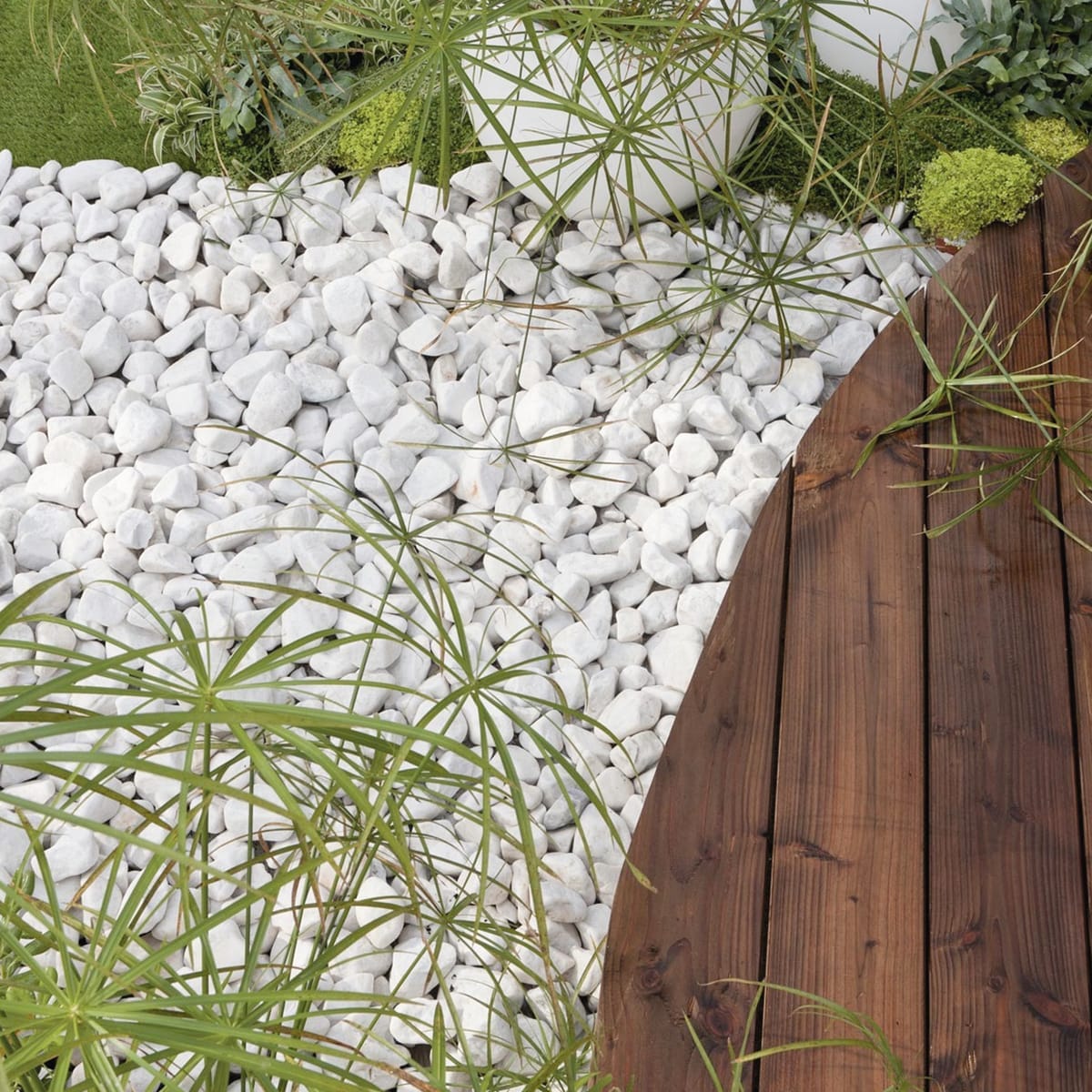 Bricocenter CARRARA WHITE PEBBLE 25/40 MM BAG OF 20 KG
