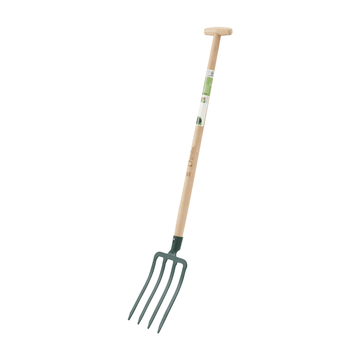 GEOLIA FORGED STEEL 4-TINE SPADING FORK WITH PEFC BEECH HANDLE 110CM